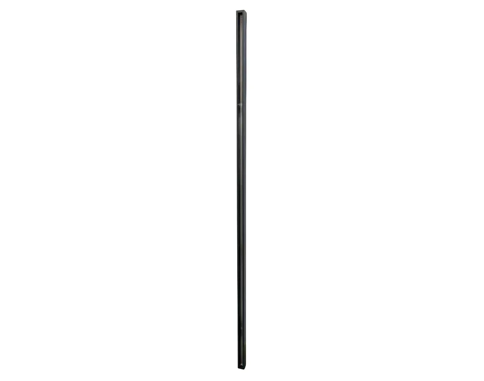 Poteau de départ en aluminium pour clôture Gris hauteur 158 cm