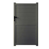 Portillon Aluminium SPRING Gris Terre d'Ombre - Hauteur 1m80 - OOGarden