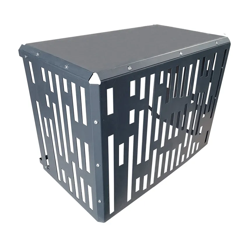 Cache pompe à chaleur et climatiseur aluminium gris anthracite M