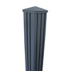 Poteau Réglable FIXGATE 2m10 aluminium Gris anthracite pour portail - OOGarden