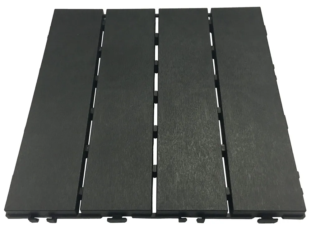 Dalle clipsable rÃ©sine   30 x 30 cm   noire