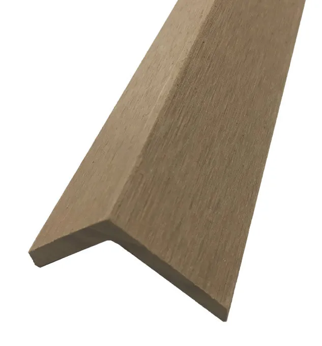 Lame finition terrasse composite 240cm   couleur teck