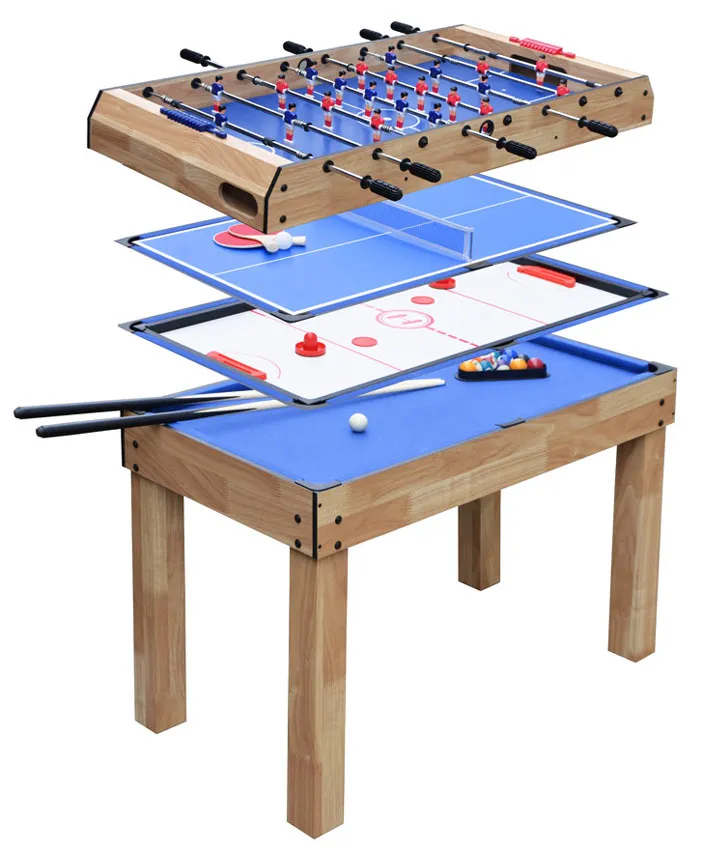 4 in 1 Multispieltisch aus Holz