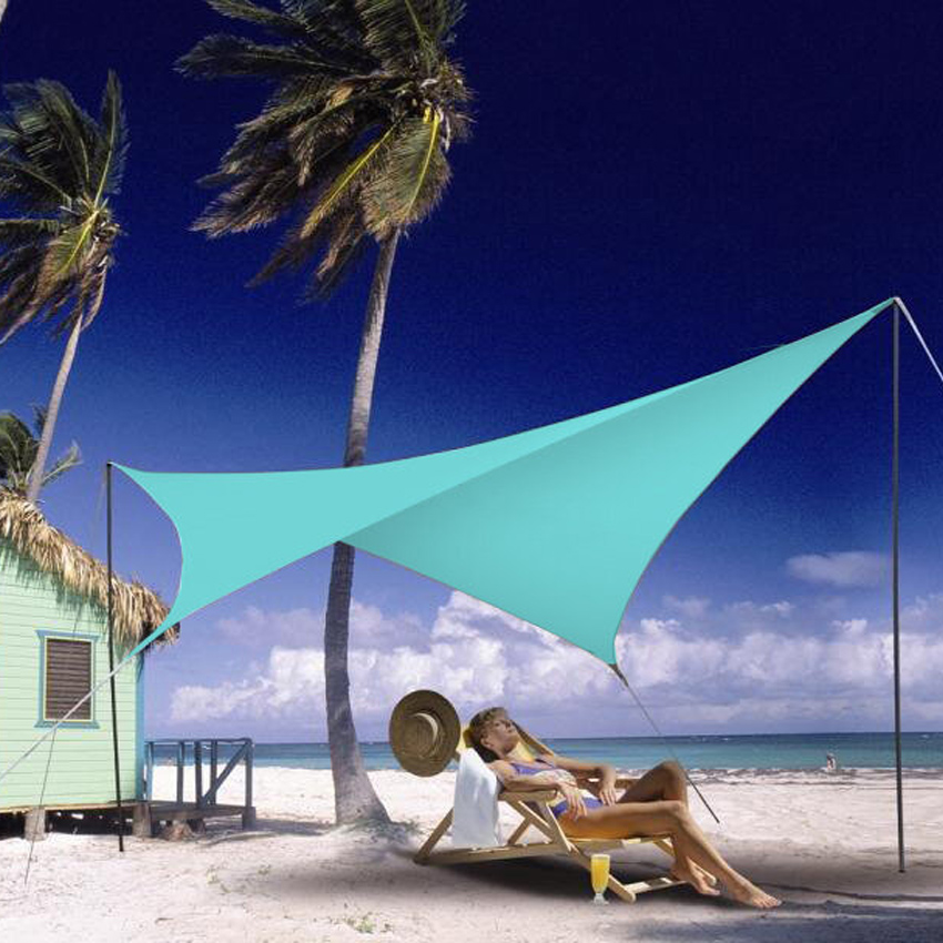 Rechteckiges Sonnensegel SHADOW 3 x 4 m blau