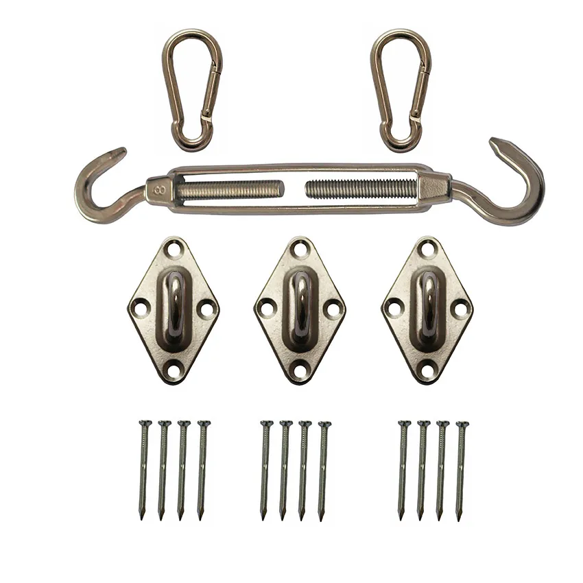 Kit d'accessoires de fixations pour voiles d'ombrage