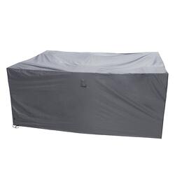 Housse De Protection Pour Salon De Jardin 230x120x100 Cm - Anti-UV, Imperméable, Coupe-vent, Couleur Noire/argent - 2