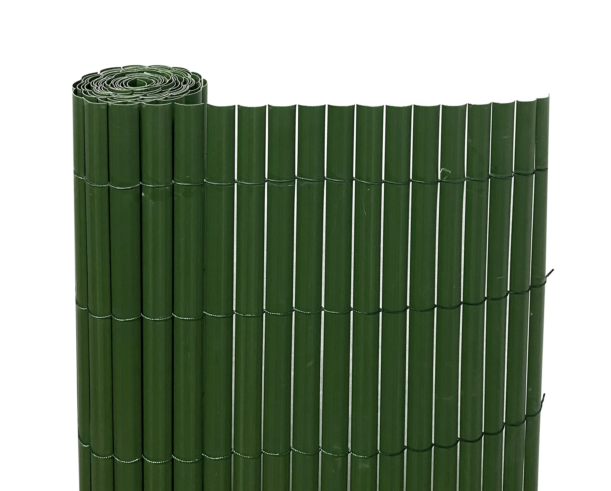 Canisse PVC simple face 3 x H 1,5 m   vert