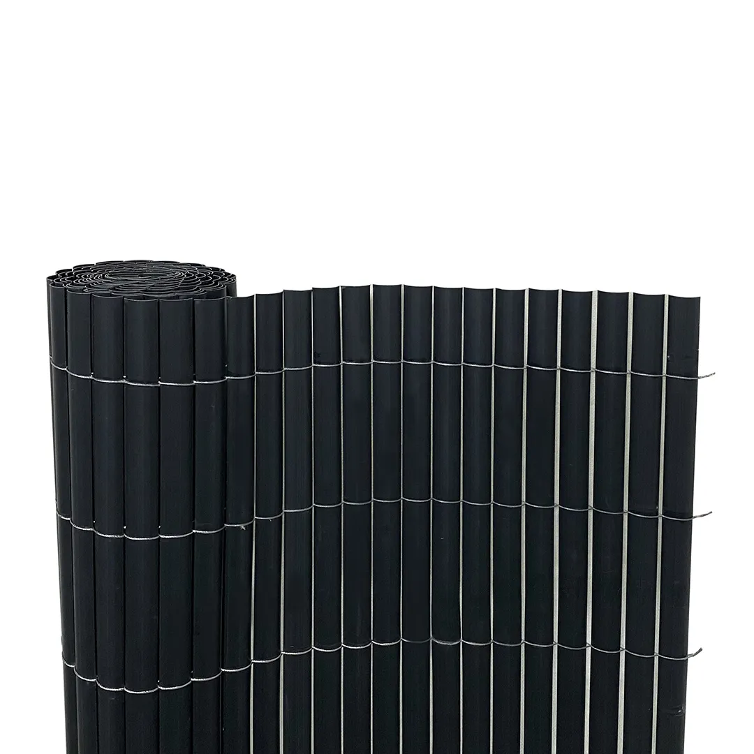 Canisse PVC simple face 3 x H 1,5 m   gris