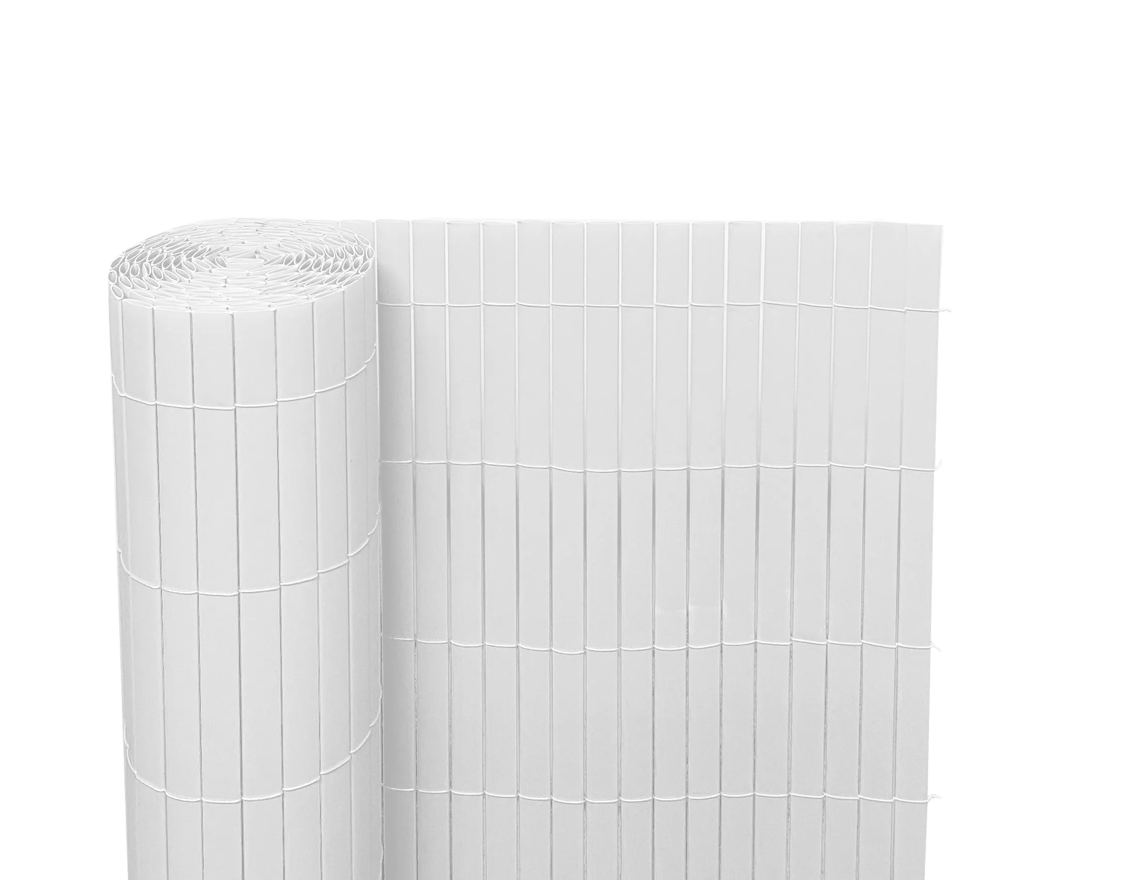 Canisse PVC double face 3 x H 1,5 m   blanc