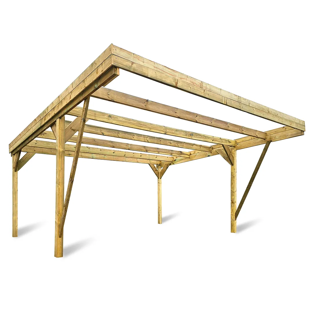 Carport En Bois 30mÂ² autoportÃ©   2 Places   Autoclave Classe 3 MAPUTO