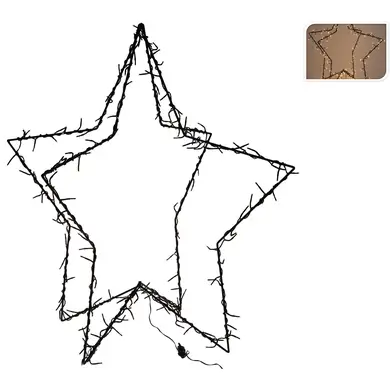 Weihnachtsstern aus Metall HOLAR leuchtend 82 cm | OOGarden.de