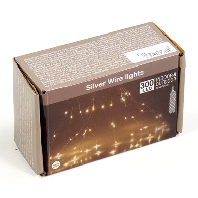 Guirlande Lumineuse Argentée 20 Micro LED Blanc Chaud –