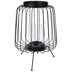 Lanterne métal 35 cm noire - OOGarden