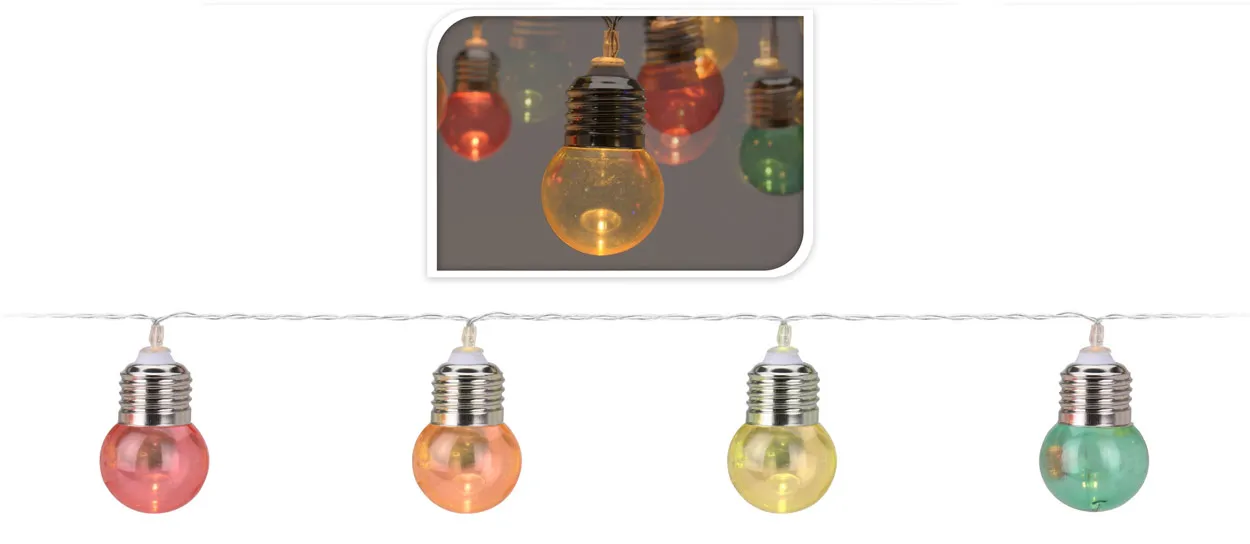 Guirlande exterieure 30 LED Ã  pile