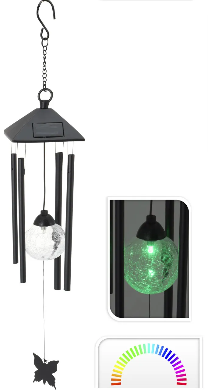 Carillon en mÃ©tal solaire 74 cm