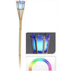 Torche citronelle avec LED 76 cm - OOGarden