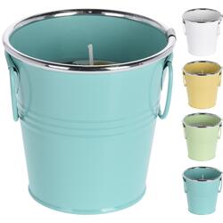 Bougie citronnelle seau métal - couleur aléatoire  - OOGarden