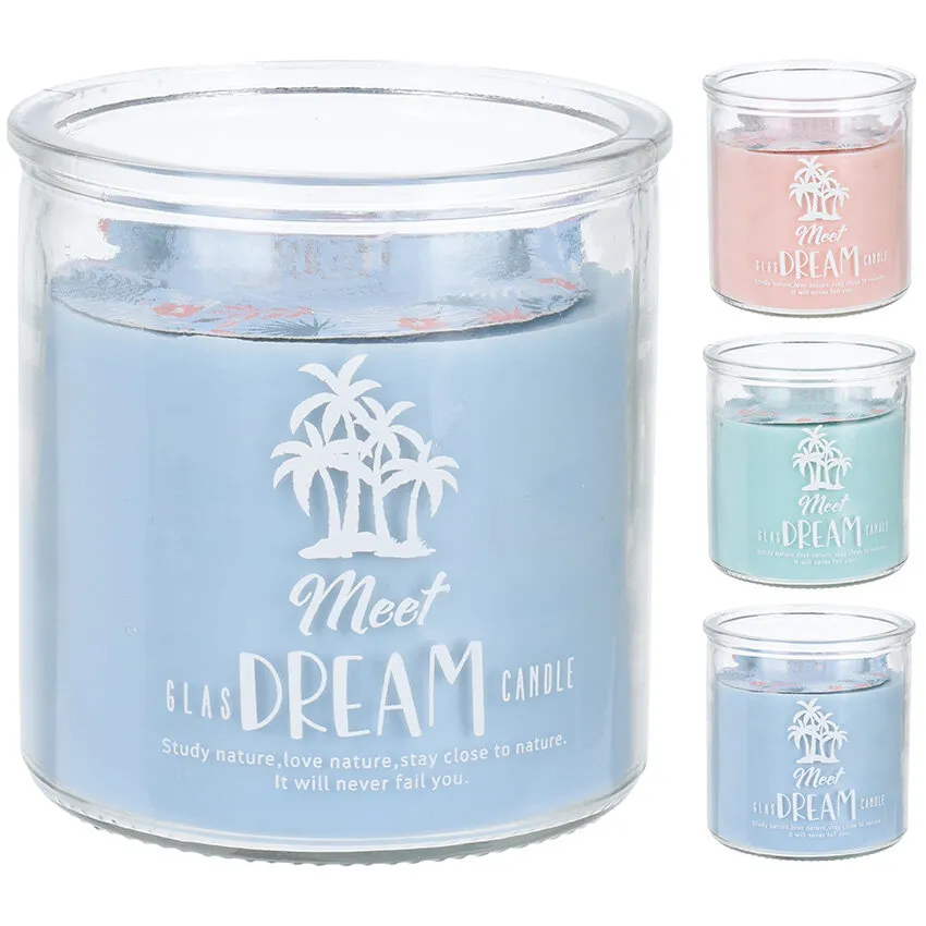Bougie jarre en verre   Meet glas Dream candle   Couleur alÃ©atoire