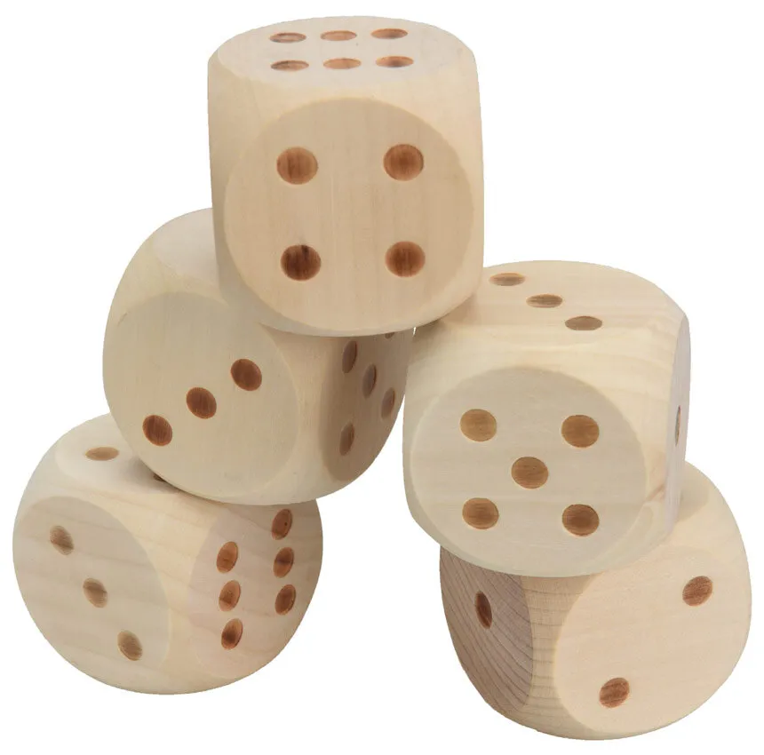 Jeux de 5 dÃ©s XL en bois