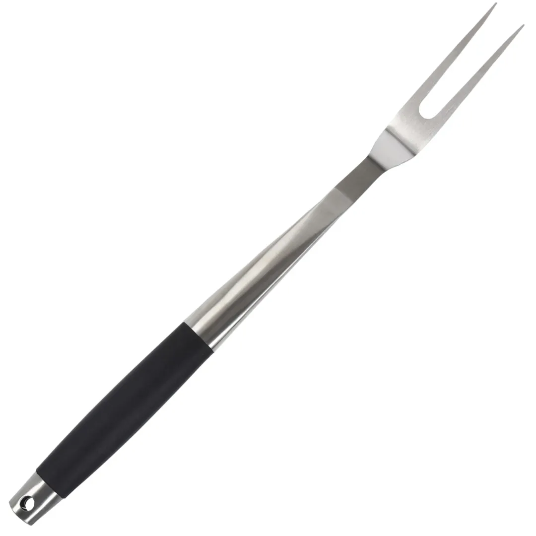 BBQ Gabel aus Edelstahl mit ergonomischem Griff 44,5 cm