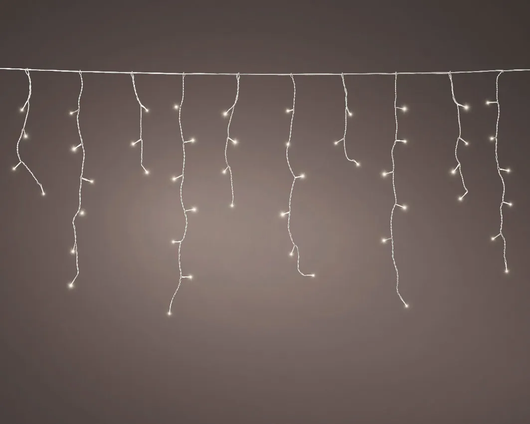 Guirlande lumineuse blanc chaud   L.7.5m   8 fonctions clignotantes