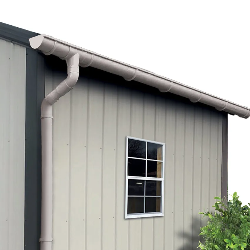 GouttiÃ¨re pour abris de jardin mÃ©tal   coloris gris