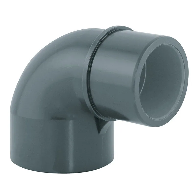 Coude PVC pression 90° réduit Diamètre 50mm x 50mm x 40mm