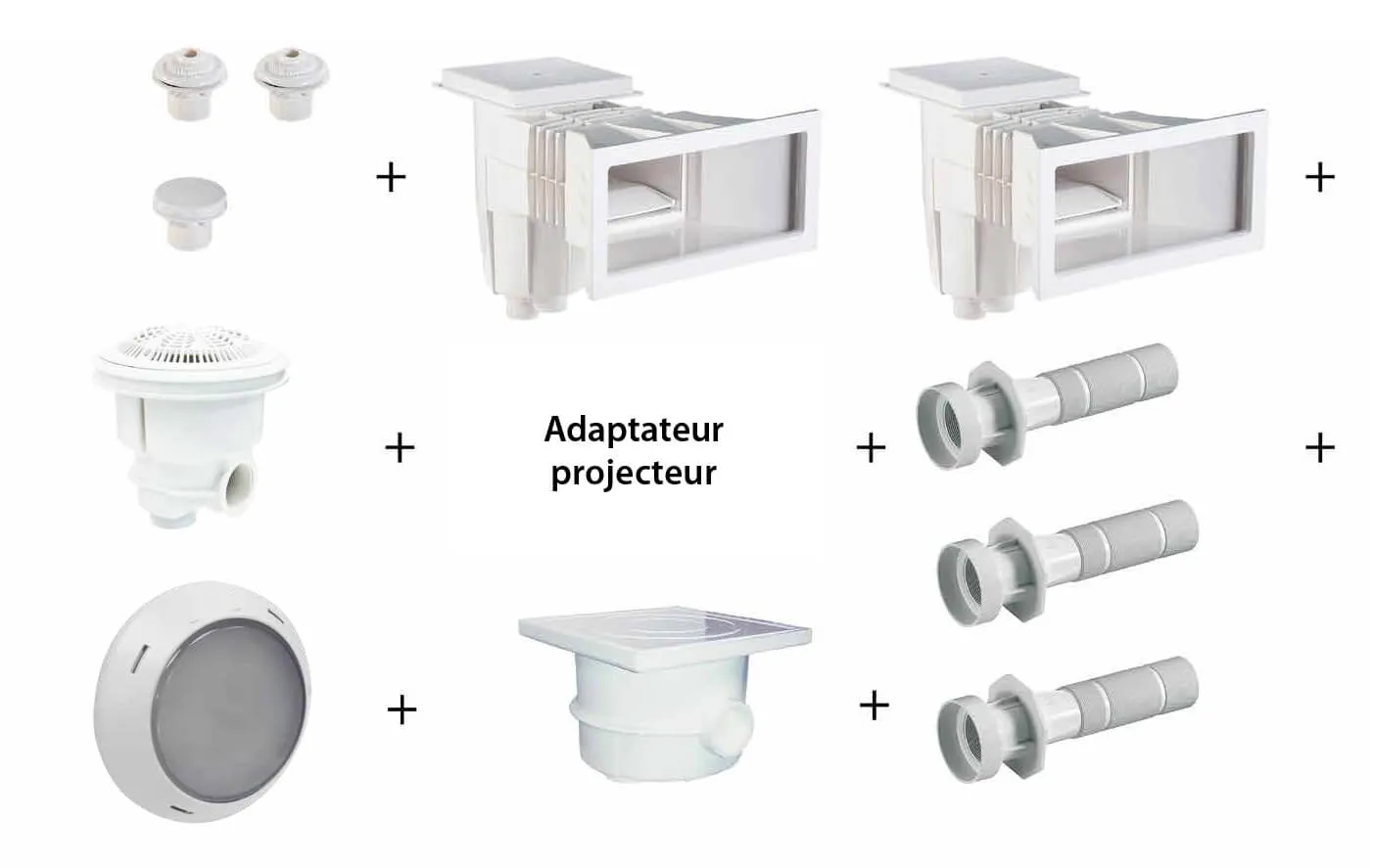 Kit piÃ¨ces Ã  sceller piscine pour bassin 10x5 m