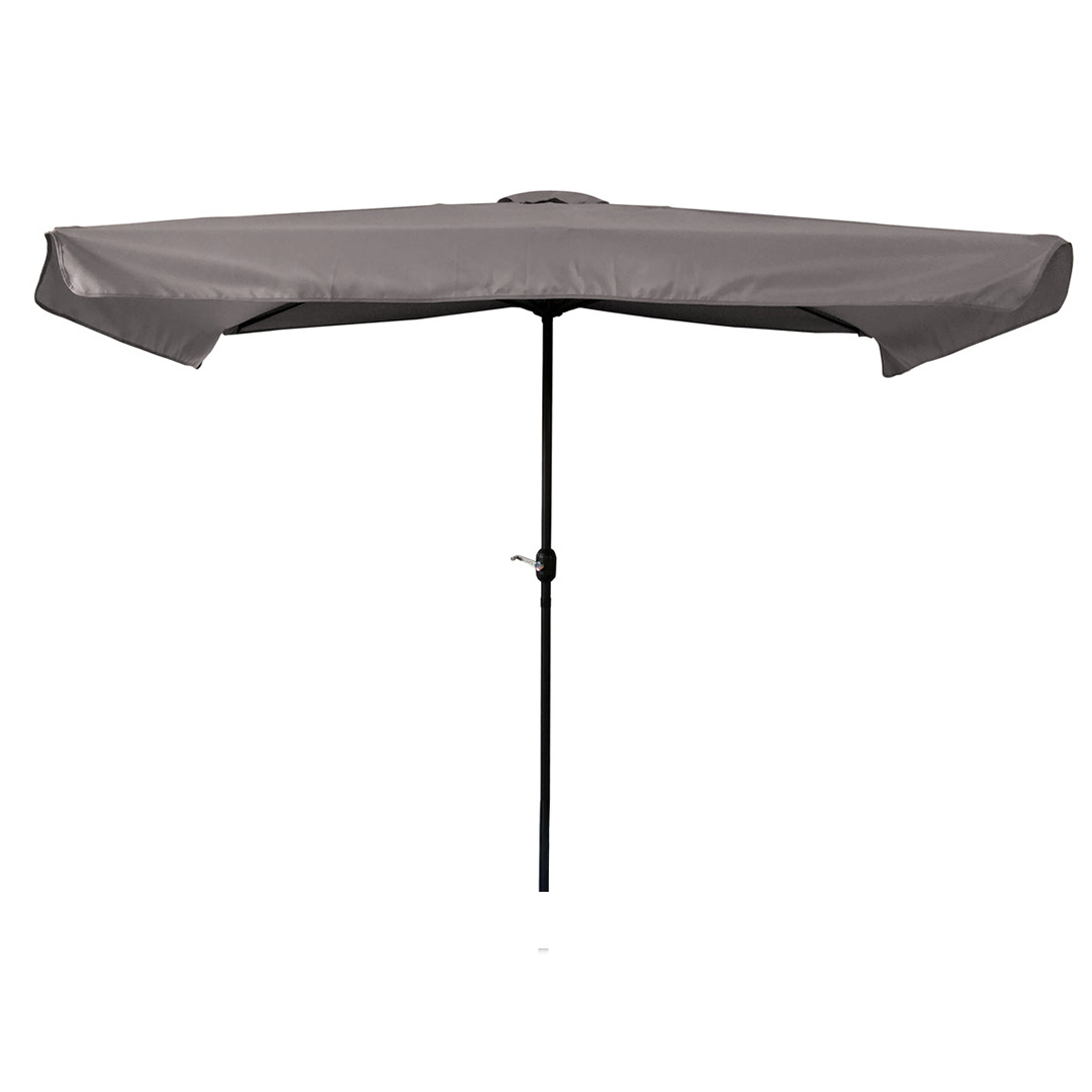 Parasol mural-Parasol de balcon de jardin avec LED 300 cm taupe 805354