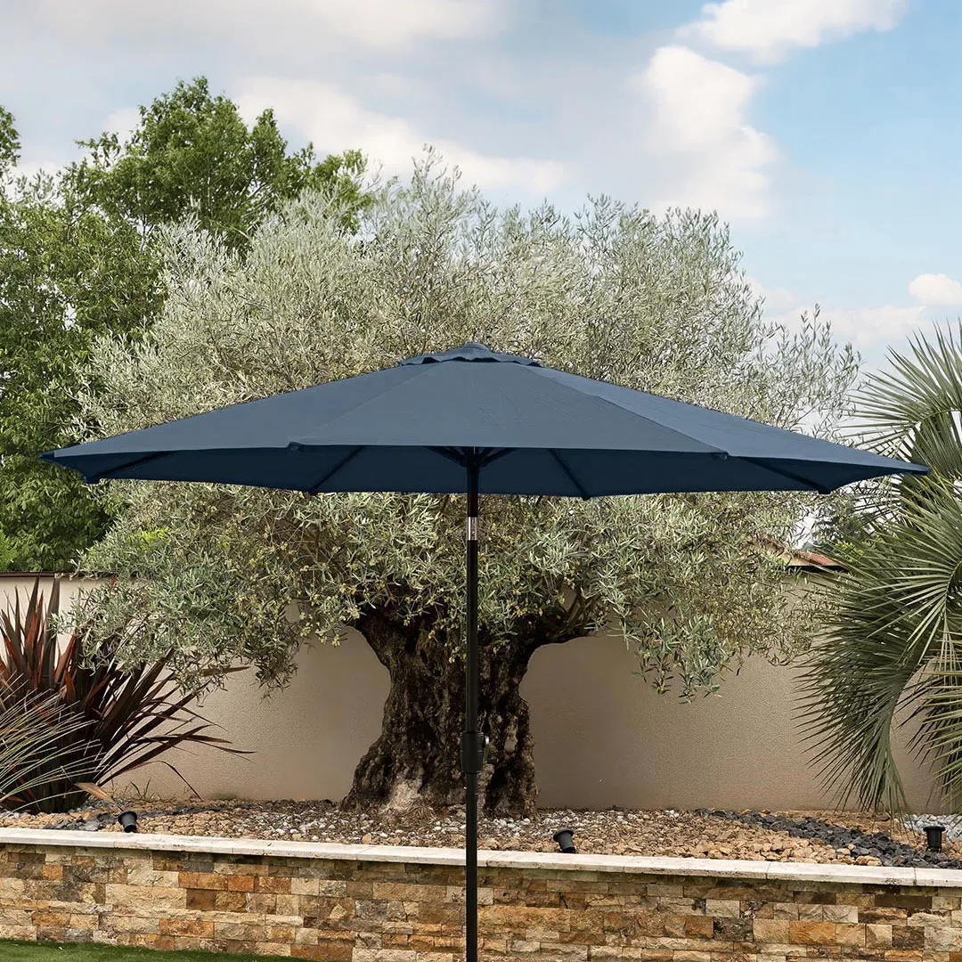 Parasol Droit en Aluminium TINA 3m Coloris Anthracite