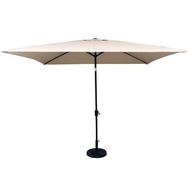 Parasol Droit en Aluminium SAVINI - 2x3m - Coloris Écru - OOGarden