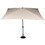 Parasol Droit en Aluminium SAVINI - 2x3m - Coloris Écru - OOGarden