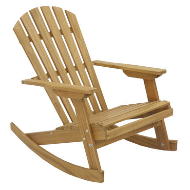 Chaise à bascule en bois enfant