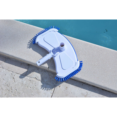 Jacksking Tête D'Aspirateur De Piscine Robuste Avec Roues Et Poils Doux - Brosse Aspiration Pour Piscine, Spa Et Étang