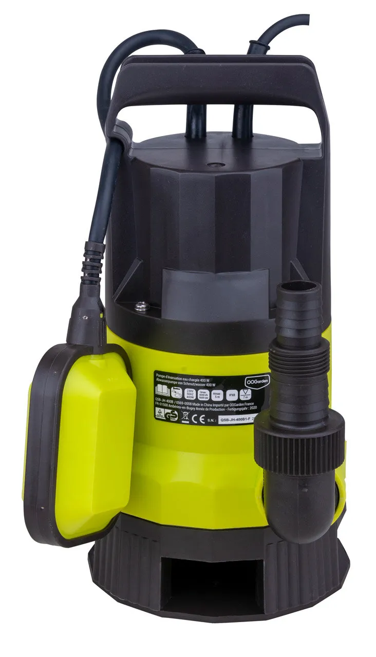 Pompe d'Ã©vacuation eau chargÃ©e 1000W