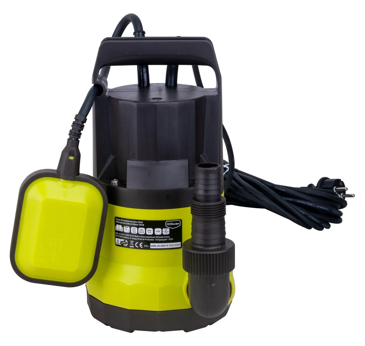 Pompe d'Ã©vacuation eau claire 250W