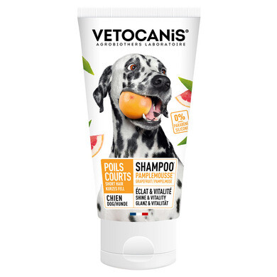 Shampoing poils courts pour chien 300 ml