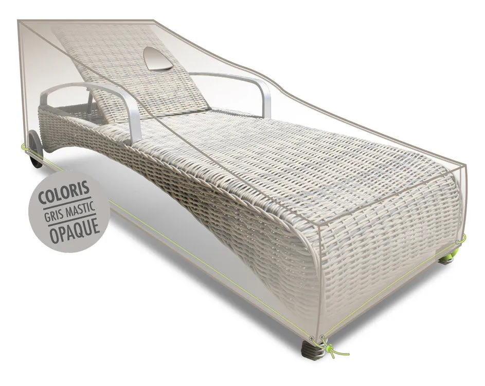 Housse de protection pour bain de soleil   L.200 x l.75x H.60 30 cm