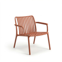 Fauteuil Joysxee en résine Coloris Terracotta - OOGarden