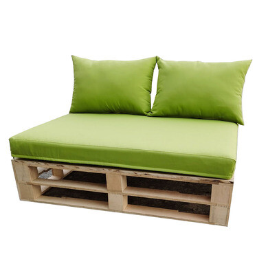 Paletten-Kissen im Set: Sitz + Rücken pistaziengrün 120 cm OREL - OOGarden