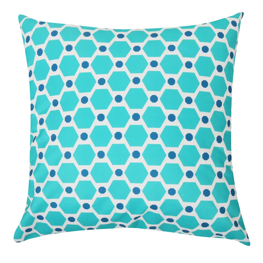 Coussin d'extÃ©rieur 45x45 cm hexagonale motifs graphique atol  NEVEL