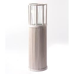 Lanterne naturelle natte de bois 58 cm - OOGarden