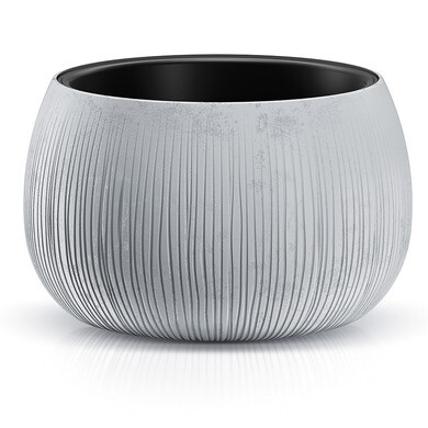 Pot rond 47 cm gris bowl à poser