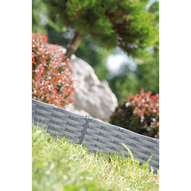 10 Bordures De Jardin Aspect Bois – Navaris, Plastique Marron, Pour Extérieur (Neuf)