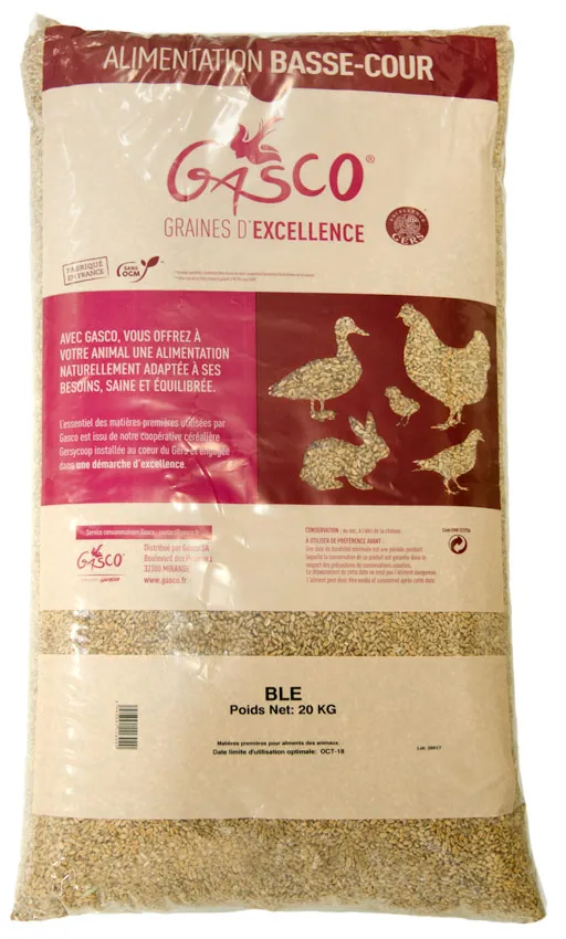 Hele Geschoonde Tarwe Kippenvoer 20kg - Premium Aanvullend Voer Voor Kippen, Watervogels & Meer