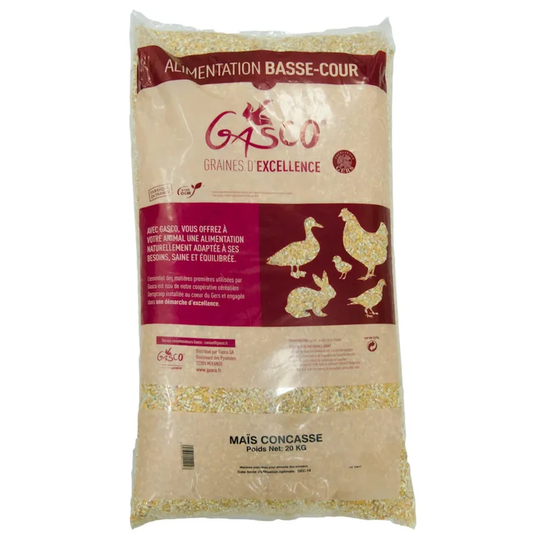 Maïs Concassé Pour Poules 20 Kg Sans OGM