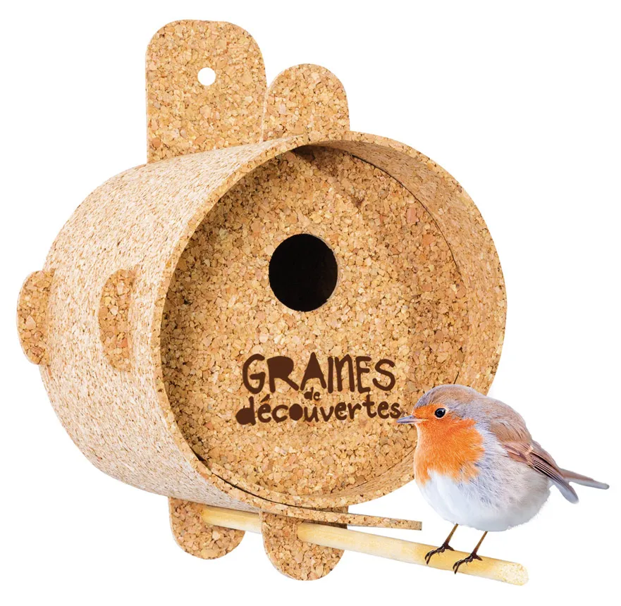Nichoir en liÃ¨ge pour petits oiseaux