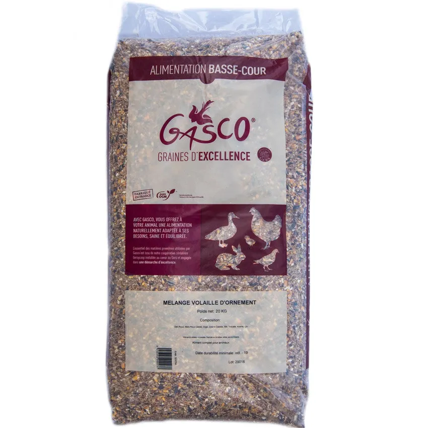 Mélange Pour Volaille D'Ornement 20kg - Aliment Complet Sans OGM