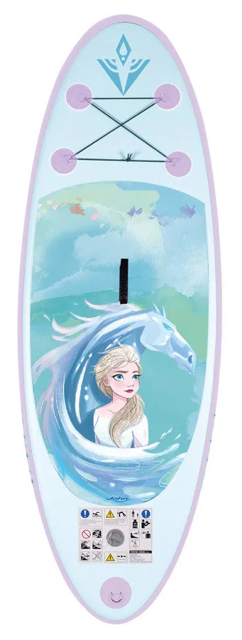 Paddle gonflable enfant Reine des Neiges et pompe de gonflage et pagaie