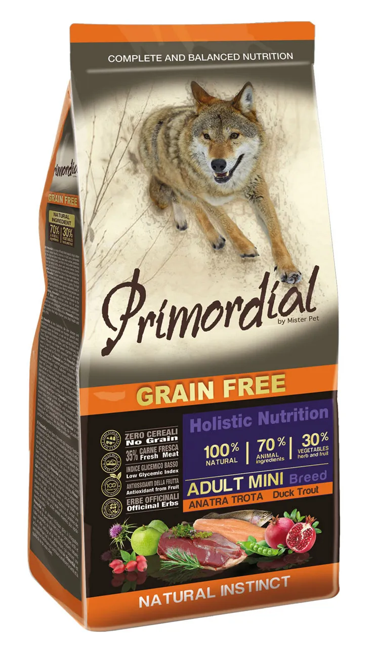 Croquette pour chien de petite taille Truite   Canard 2 kg